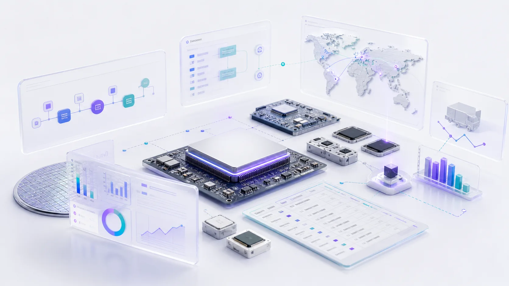 AI 原生半导体方案聚合、BOM 替代、样品申请和 RFQ 协同